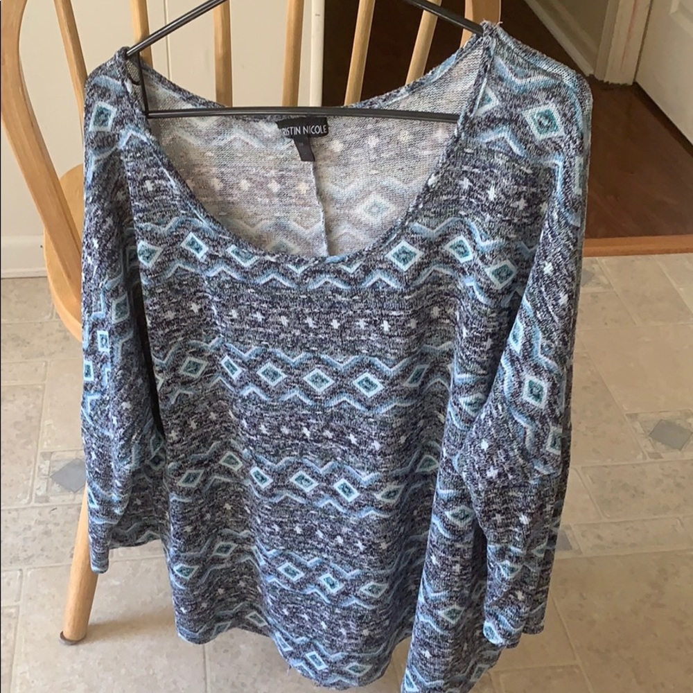 Clearance/final price.  aztec print sweater